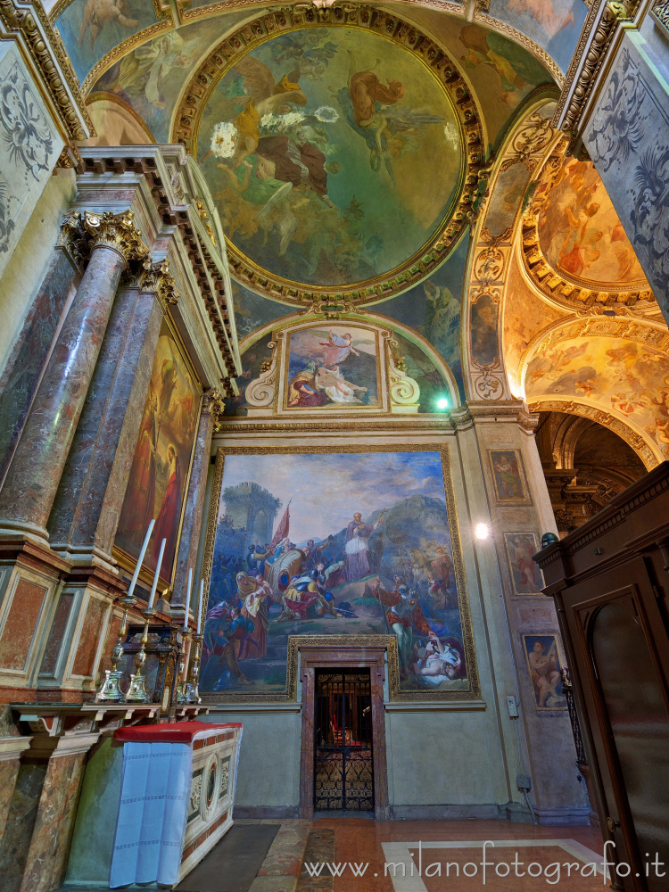 Milan (Italy) - Interior of the Chapel of Sant'Alessandro Sauli in the Church of Sant'Alessandro in Zebedia